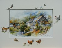 Village, chvre, poule